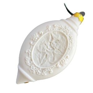 Vintage Lighted Bisque Cherub Tree Ornament